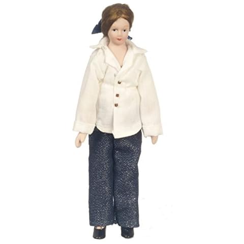 Melody Jane Dolls Houses Modern Lady Porcelain Figure Cover