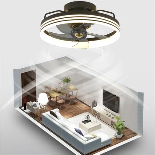 Ventilateur de plafond LED à intensité variable et oscillation 360°
