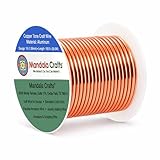 Mandala Crafts 12 14 16 18 20 22 Gauge Anodized Jewelry Making Beading Floral Colored Aluminum Craft Wire (16 Gauge, Copper)