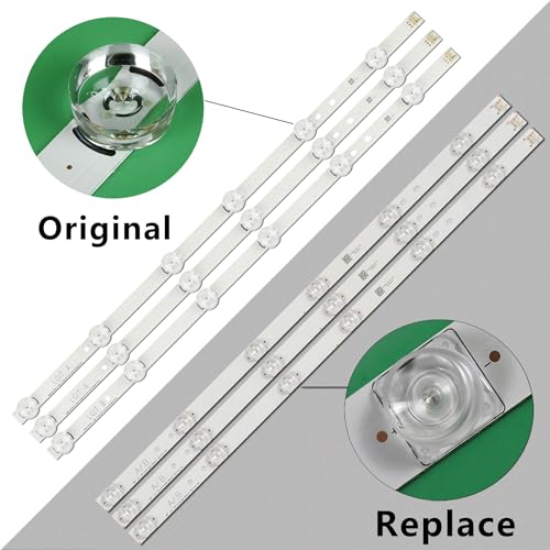 Tira de LED para solucionar el fallo de pantalla negra en TV LG 32LF550V 6