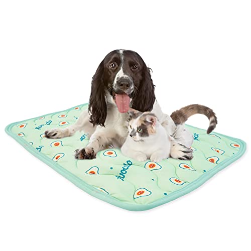Nanaki Dog Cooling Mat, Summer Pet Bed Mat For Small Puppy & Cat, Leak-Proof Car Seat Cover Anti-Slip Bottom Chair Pad, Machine Washable Animal Cool Crate Blanket, Soft Water Absorbent Crate Pad Liner #TOP10