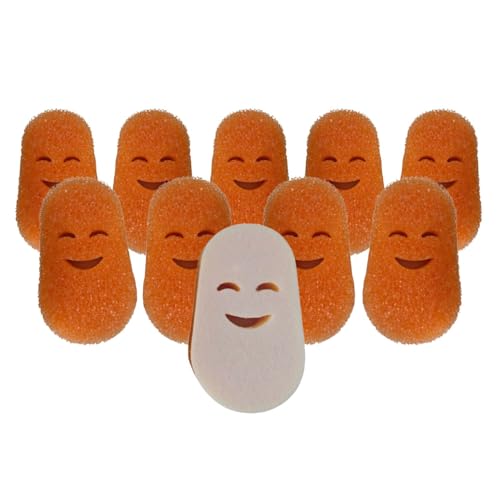 Smilyeez Scrub Moji Scrubbing Sponge Refill for The Dish Daddy (Reg. TM) Dishwand - (10 Pack)