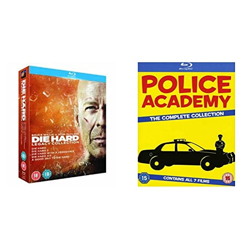 Die Hard - Legacy Collection (Films 1-5) [Blu-ray] [1988] & Police Academy: The Complete Collection [7 film] [Blu-ray] [1984] [2013] [Region Free]