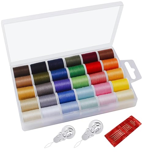 Fbshicung Polyester Sewing Thread Set - 30 Assorted Colors, 50