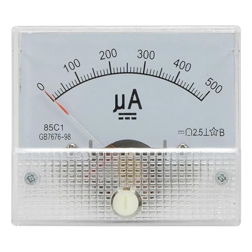 Ampèremètre analogique 85C1-UA 500uA pour mesure CC de précision