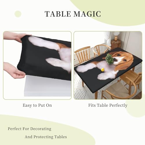 Nappe rectangulaire imperméable et élastique pour table de 1,5m