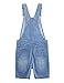SOLOCOTE GirlVintage Wash Denim Pinafore with Adjustable Straps Jumpsuit Suspender Shortall Bib Pocket 5-14Y