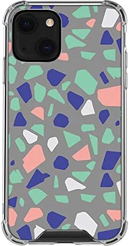 Skinit Clear Phone Case Compatible with iPhone 13 - Cement Terrazzo Design