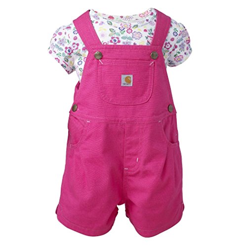 Carhartt Baby-Girls Canvas Shortall Set