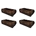 Produktbild CREAFLOR HOME 4er Set Ziegelform Aufbewahrung UNIKA L 31cm B 15cm Holz Ib Laursen