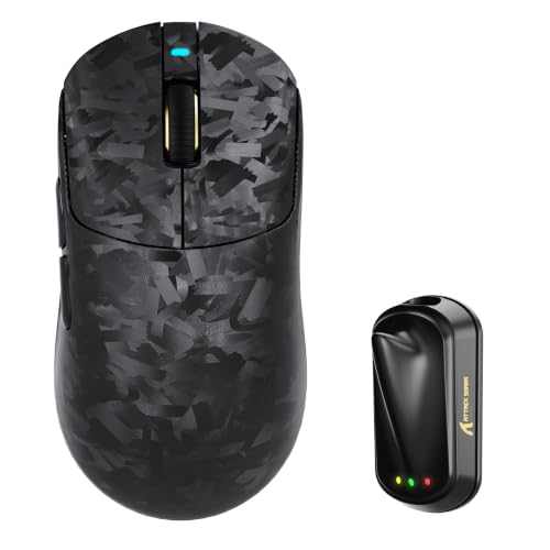 Ratón gaming inalámbrico 52000 dpi MAMBASNAKE Attack Shark RS3 Ultra ultraligero 66g