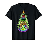 Schwuler LGBTQ-Ausflug mit Weihnachtselfen und queeren Feiertagen T-Shirt
