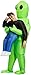 Costume gonfiabile da Alien, costume gonfiabile per Halloween verde Carry Me Costume da uomo Cosplay Costume Halloween Party Gioielli da tavolo casa e giardino (adulti)