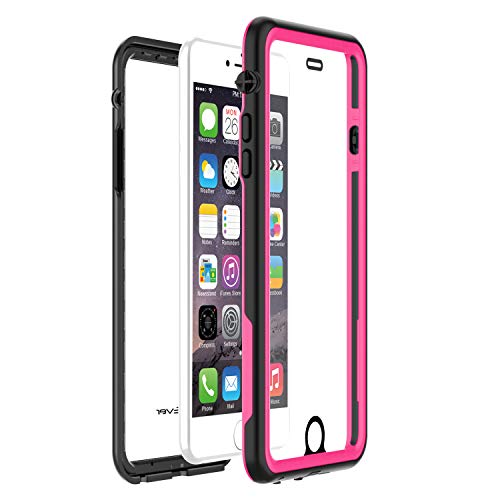 Cellever Waterproof Case For Iphone Se 2020 / Iphone 8 / Iphone 7, 4.7-Inch, Clear Waterproof Ip68 Certified Shockproof Sandproof Snowproof Full Body Sealed Protective Transparent Cover Kz (Pink) #TOP2