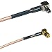 3 feet RG316 TS9 Angle Male to SMC Female Angle RF Pigtail Coaxial Cable