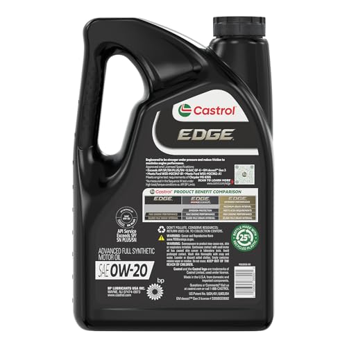 Castrol 1597B2 Edge 0W-20 Advanced Full Synthetic Motor Oil thumb #2