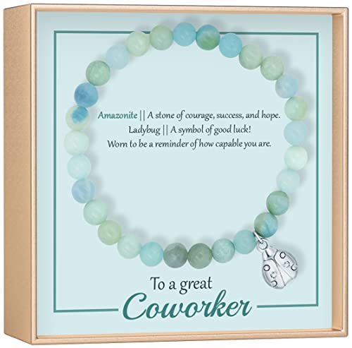 OLGAS GEMS Farewell Gifts for Coworkers Women - Goodbye and Going Away Gift for Coworkers Leaving to New Job or Retirement. Includes a Beautiful Sentimental Card