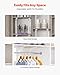 VEVOR Shelf Pilaster, 60-inch 5 Pack, Dual Track Upright Wall Shelving System, Heavy Duty Support System Twin Slot Shelf Rails, 25 Screws, Suitable for Cabinet Closet Organization Storage, Silver