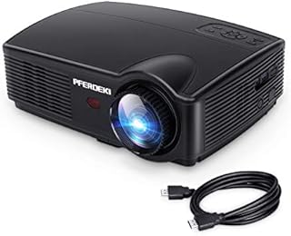 Business Projector, PFERDEKI 4500LM LED 1080p Full HD Office Video Projector for PowerPoint Presentation with HDMI VGA VA USB for PC Smartphone Computer iPad DVD TV (4500LM)