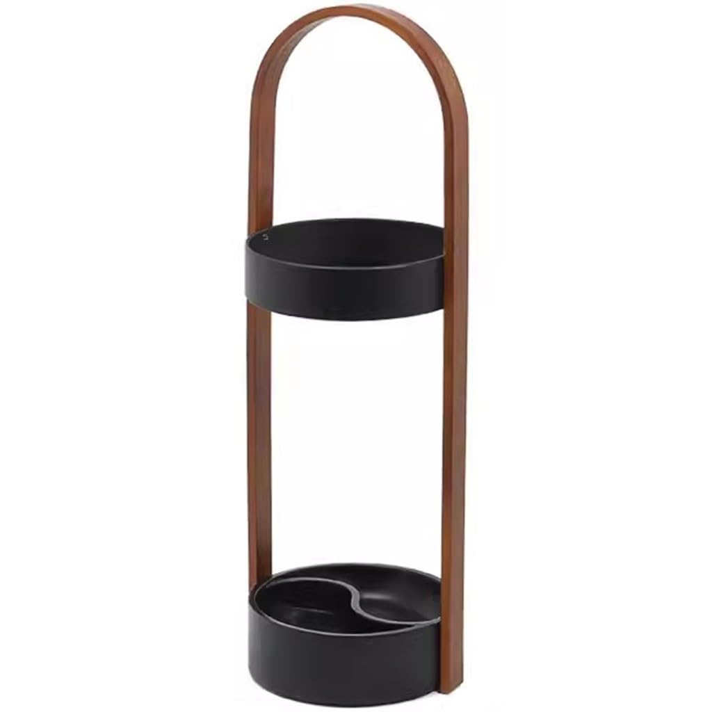 SBJKLYRN umbrella stand, Stand Nordic Style Open, Hotel Creative Partition With Hook, Walking Sticks/golf Clubs, Housewarming Gift(Brown)