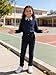 Bienzoe Girls School Uniform Pants: Adjustable Waist Cotton Stretch Slim Flat Front Big Kids Slacks Black 8