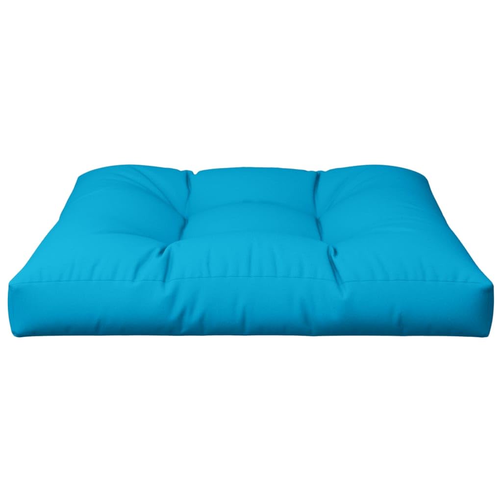 Cuscino per Pallet Blu 80x80x12 cm in Tessuto,Cuscino per Pallet,Cuscino da Giardino,Cuscino Sedie,Cuscino per Divano Esterno-360495