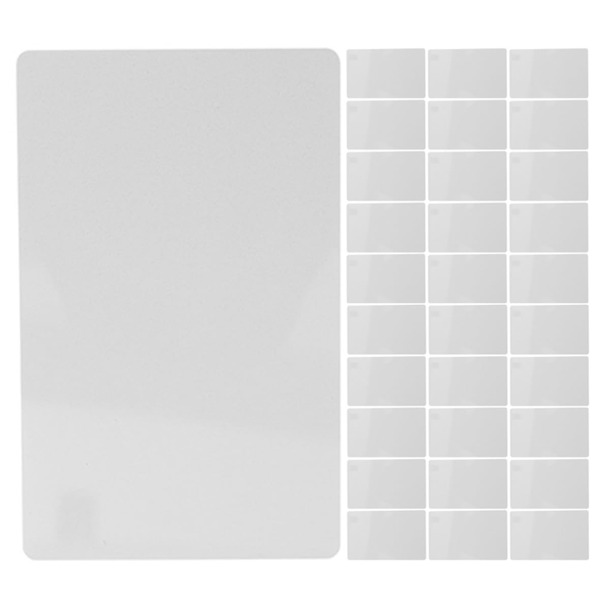 DOITOOL 200 Tarjetas de Visita Metálicas para Sublimación Aluminio de 021 MM de Grosor Tamaño 34X21 Pulgadas Color Blanco Perla para Impresión UV a Color Ideales para Oficina y