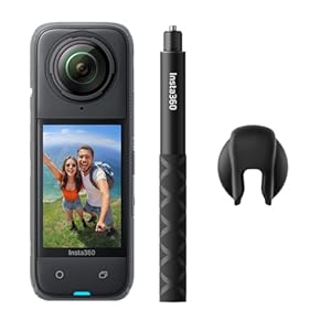 Insta360 X4 Get-Set Bundle – 8K Waterproof 360 Action Camera, 4K Wide-Angle Video, Invisible Selfie Stick Effect, Removable Lens Guards, 135 Min Battery Life, AI Editing, Stabilization