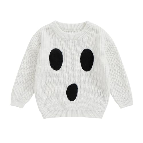Image of Afunbaby Baby Girl Boy Knit Sweater Blouse Pullover Sweatshirt Warm Crewneck Long Sleeve Tops for Infant Toddler