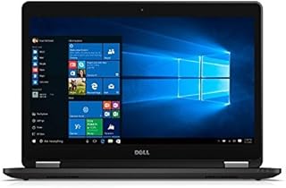 Dell X2CGN Latitude E7470 14in Laptop (Intel Core i5-6300U, 8GB 2133 MHz DDR4 RAM, 256GB SSD, Windows 10 Pro, Black (Renewed)