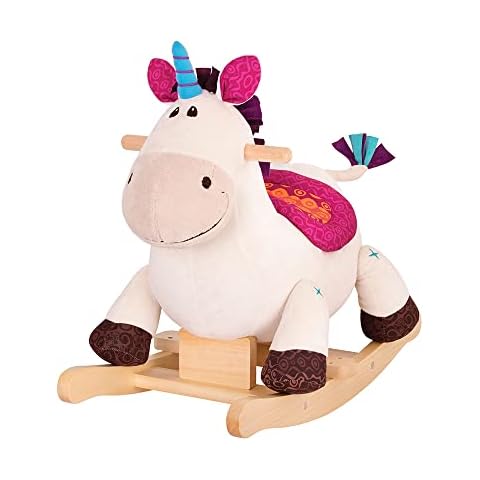 B. toys Schaukelpferd Einhorn beige aus weichem Plüsch und hochwertigem Holz Cover