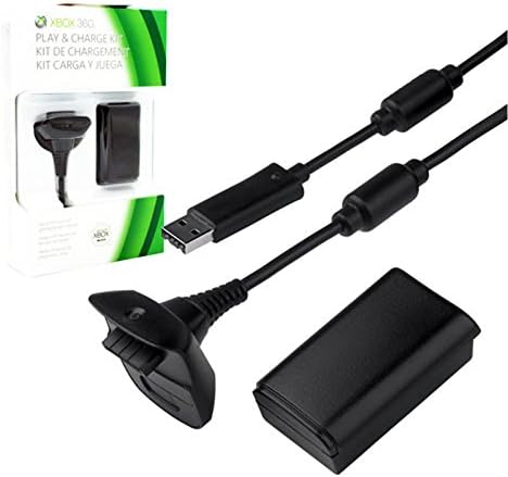 BVG Xbox 360 Play and Charge Kit Rechargeable Battery Pack for Xbox 360 Wireless Controller