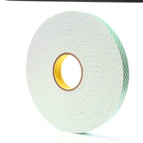 Image of 3M Double Coated Urethane Foam Tape 4016, Off White, 1 in x 36 yd, 62 mil, 9 Rolls per case