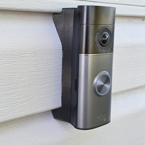 Dutch Lap 4.5 Siding Mounting Bracket Wedge Compatible with Ring Wired Doorbell Pro 3rd Gen Retinal 4K 3D Printed UV Resistant