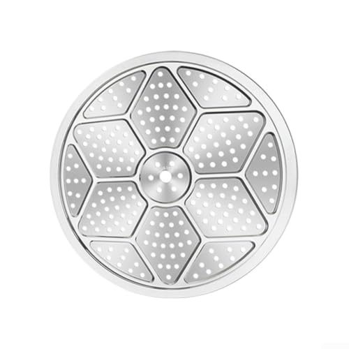 Grille de cuisson vapeur en acier inoxydable 304 - Plaque ronde perforée pour autocuiseur et marmite - Plateau en métal pour légumes - Passe au lave-vaisselle - 29 cm