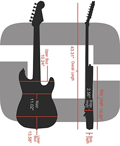 Image of Crossrock Electric Guitar Case CRF1000JMYL