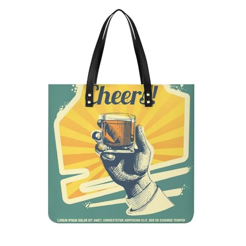 Sac à main Santé À La Bière grand cabas femme pour le marché et les escapades