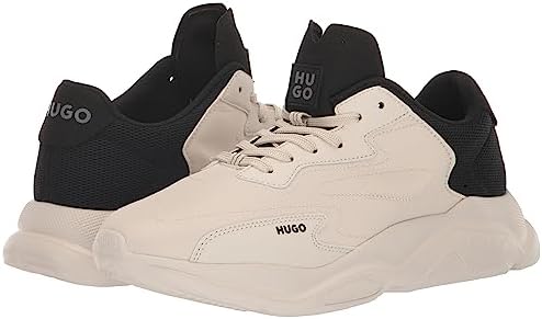 HUGO Leon Modern Running Sneaker in Shiny Nylon Finish Light Silver | Image 6