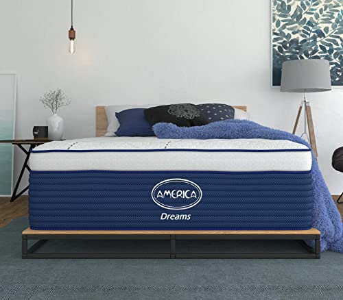 La mejor comparación de Colchones america matrimonial más recomendados. 50 America Mide 37 cm Ultra Nube Colchón Matrimonial Mega Colchoneta Dreams Sistema de Confort Firme bost10