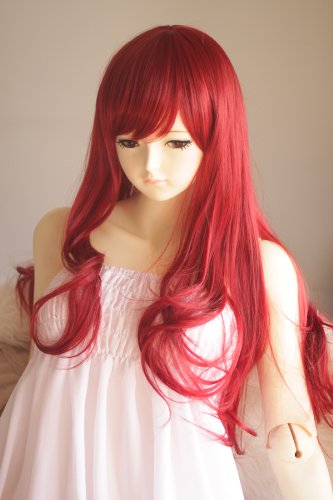 Liz Wig Red Sexy Heat Friendly Long Curly Wave Lolita Cosplay Party Hair Wig 26'' 65cm + US Shipping 3 Days Free Shipping for Amazon Prime