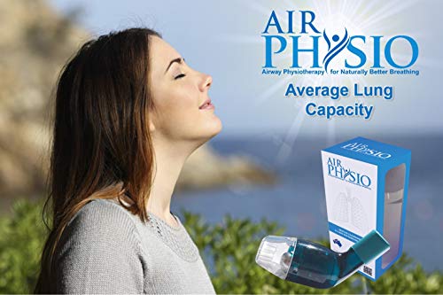 AirPhysio Natural Breathing Lung Expander & Mucus Removal Device, Exercise & Cleanse Therapy Aid Improves Sleep & Fitness, Treatment for COPD,Asthma,Bronchitis,Cystic Fibrosis, Smokers Relief