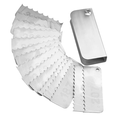 Baudelun Garage Door Spring Measure Tool,187-.312 Gauge,Residential Pocket Wire Gauge,Gray