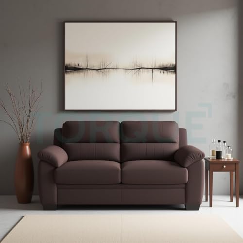 Image of Torque - Jett Premium 3+2 Seater Sofa for Living Room - Brown | Sectional Sofa 5 Seater 3 Plus 2 | 5 Seater Fabric Sofa Set for Living Room Office