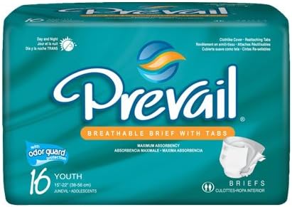 Prevail PV-015 First Quality Youth Brief - Case of 96