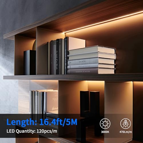 Tira de LED 16.4FT 12V con fuente 48W y interruptor puerta miniatura 6