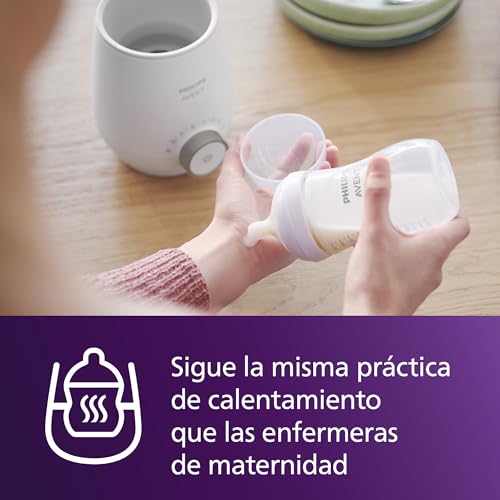 Miniatura 3 de Philips Avent Premium Calientabiberones rápido- Control de temperatura inteligente, calienta uniformemente sin puntos calientes, sistema al baño maría de calidad hospitalaria, SCF358/00