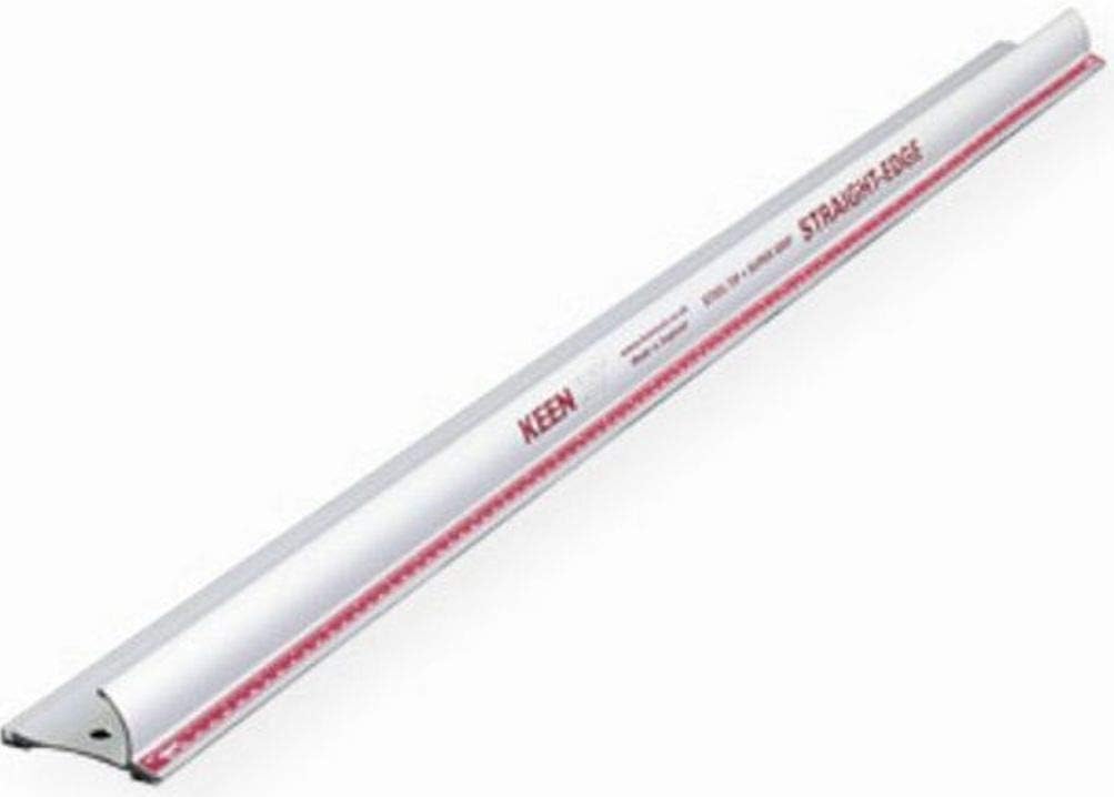 Keencut 60007 Precision Safety 72" Laser-Trued Steel Tip Straight Edge, Super-grade Anodizing for a Good Lifetime Appearance and Function, Embedded Steel Edge to Resist Wear