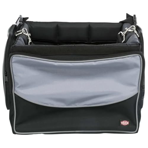TRIXIE 13106 Front-Box für Fahrräder, 41 × 26 × 26 cm, schwarz/grau