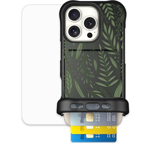 Scooch for iPhone 16 Pro Wallet Case Card Holder, Wingmate, Willow Garden