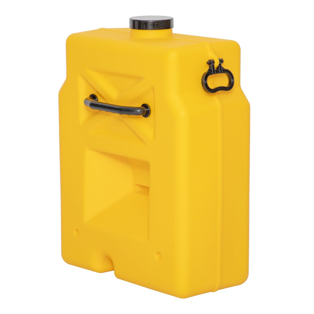 Estación de lavado de ojos portátil, estación de lavado de ojos de emergencia, 53 L, doble pulverización, ducha de ojos, primeros auxilios, lavado de ojos, color amarillo